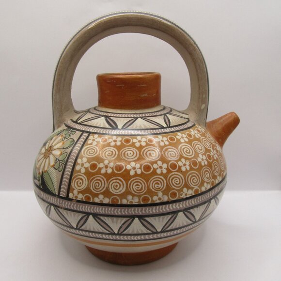 Fernando Jimon Melchor Mexican Tonala Pottery Pitcher - Picture 4 of 9